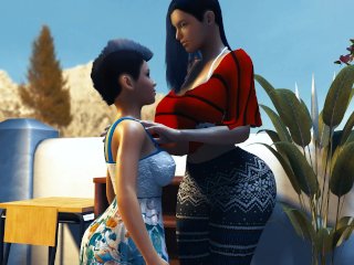 Big Boob Teen Grows into a Giantess - Height Comparison Breast Expansion