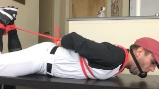 Baseball Player With Ballgags