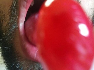 Licking and Sucking a_Lollipop Like I'm Eating Pussy JUICY