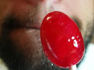 Licking and Sucking aLollipop Like I'm Eating Pussy JUICY