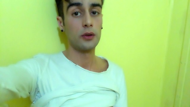Piss with Erection while Jerking and Cumshot