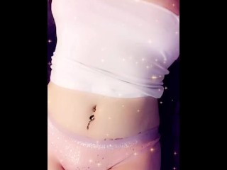 Naughty Girl Plays with Dildo on Snapchat
