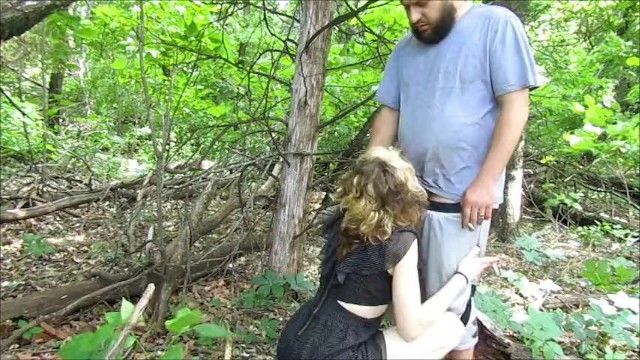 Memorial Day public fuck- bent over n the woods+smokey BJ-our best quality* 8