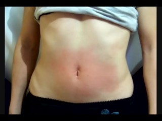 the first video of Paula at 18 years old Belly punch & navel torture part1