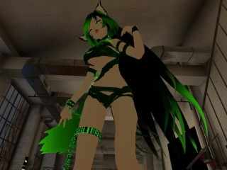 Teen Cat Girl only in Ribbons Bondage gives Sexy Lap Dance Hump (POV)