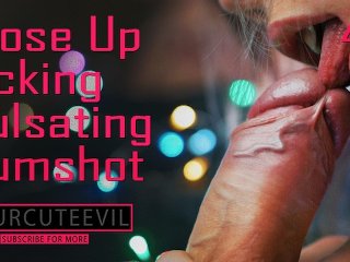 Pulsating Blowjob And Foreskin Play, Licking Frenulum, Close Up 4K 2160P
