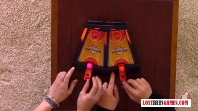 Intense Game of Finger Shot Basketball Ends with Pleasure