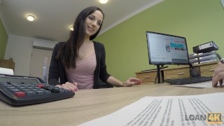 Loan4K Agent Encounters A Teen Girl With A Tight Asshole Who Requires Cash