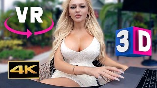Best Porn - VR 3D 4K ASMR BIG FAKE TITS BLONDE SEXY INSTAGRAM MODEL FOR OCULUS QUEST