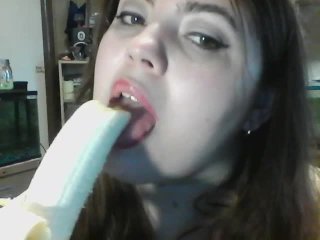 Asmr Playfully Eating A Banana/ Mouth Sounds
