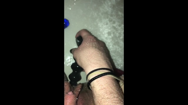 t-boy solo shower session w/ dildo+butt plug+vibrator!!! cums several times 5