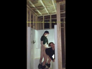 heather kane fucks doggystyle in construction site