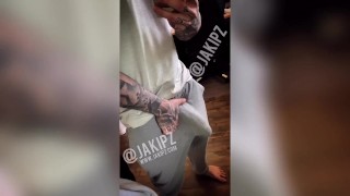 IN GREY SWEATS JAKIPZ PLAYS WITH BIG COCK