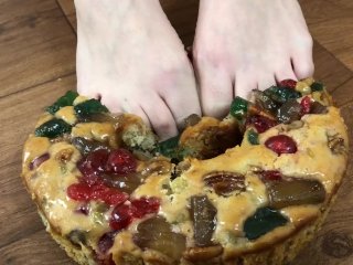 Christmas In July - Crushing Your Christmas Fruitcake With My Feet