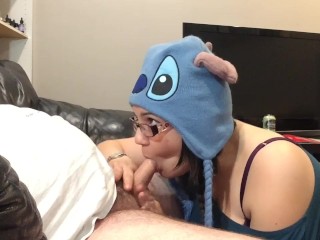 Nerdy Teen in Glasses Stinky Sock Removal, Foot Worship &BJ