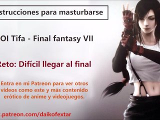 Joi Español Hentai, Tifa De Final Fantasy, Instrucciones Para Masturbarse