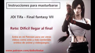 JOI Espaol Hentai Tifa De Final Fantasy Instrucciones Masturbarse