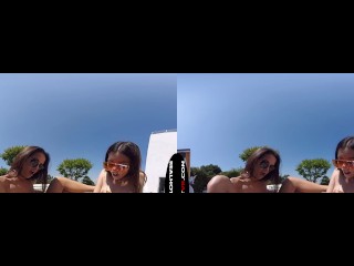 RealHotVR – Mom & I Share Your Cock While Masturbating Together By The Pool