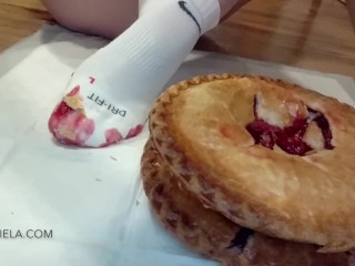 Sensually Crushing Cherry_Pies in White Socks