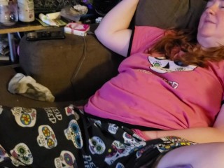 Watching porn makes BBW touch_herself and_more