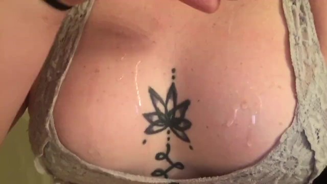 Dripping wax onto my little titties 6