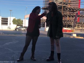 Daria And Jane Smoke Cigarettes In Vegas