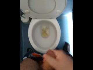 Having A Piss And Wank_In Public Toilet
