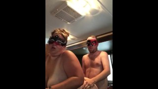 Bouncing Tits In The Camper For A Quickie