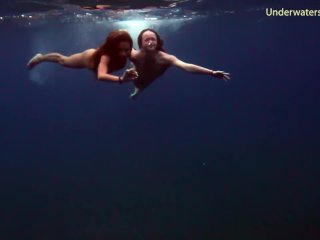 Submerged Hot Babes Underwater