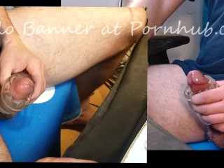 Edging with the Fleshlight Quickshot, until I cant hold it anymore. 2cams