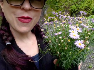 peeing on a Flower Dress