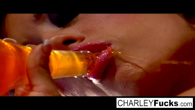 Charlie has some slippery and wet fun with sexy brunette Capri - Charley Chase