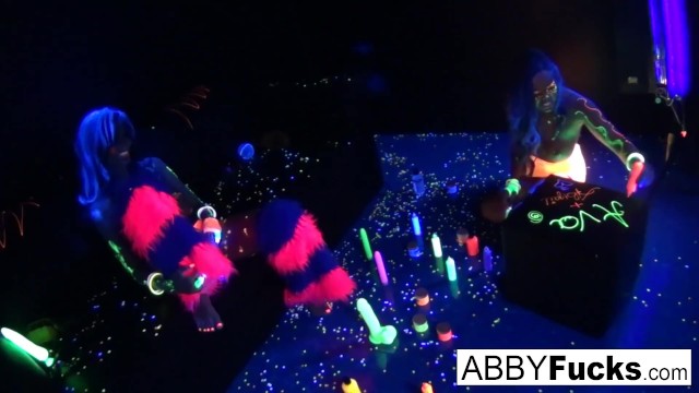 Black Light Rainy Night with Abigal Mac  - Abigail Mac, Ava Addams