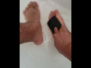 Washing My Big Feet