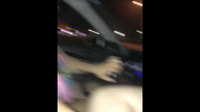 Buzzing my pussy with a vibrator while gf drives and helps