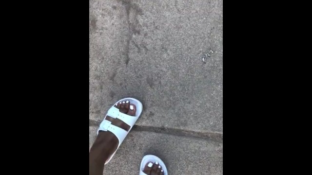 Amateur;Ebony;Public;Teen (18+);Feet;Exclusive;Verified Amateurs;Solo Female white-toes, walking, shoes, sexy-toes, shiny