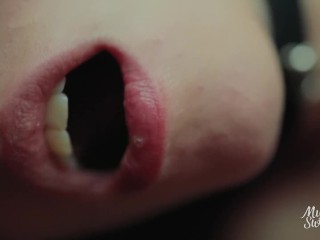 He's owns my body. My mouth only for his cock_and cum! I_swallow only him!)