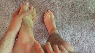 MALE ASMR Displaying My Feet And Legs