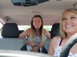 Lesbians Get Naughty In Car - Our Most Daring Video