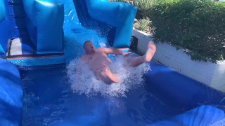 Naked Waterslide At The CCBC Resort's 'Bears On The Prowl '