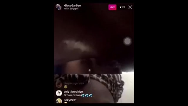 Ebony Lesbians eat pussy on IG