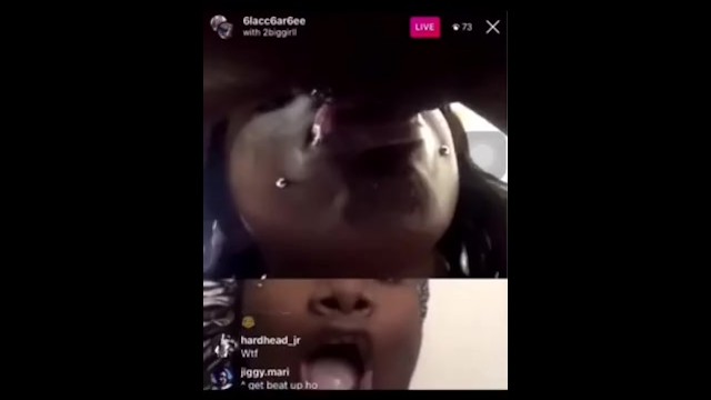 Ebony Lesbians eat pussy on IG