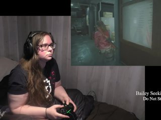 Bbw Gamer Girl Drinks And Eats While Playing Resident Evil 2 Part 5