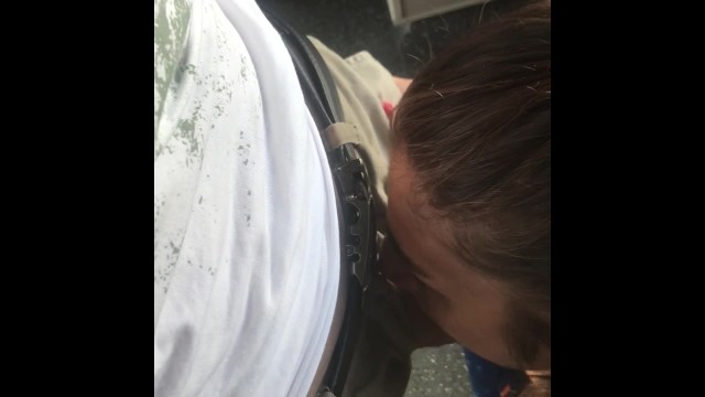 Public train blowjob, she didn`t want to pay for ticket so she swallows cum 11