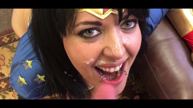 3 Facials Porn - Wonderwoman Fucked and Gets 3 Facials - Pornhub.com