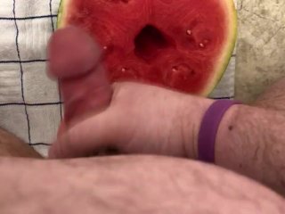 Happy National Watermelon Day! I Fuck A Melon. Can’t Cum, Tho