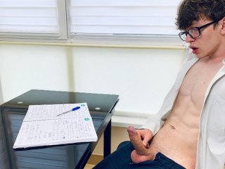 School Boy Wanking & He Is Too Horny For Study / Big Dick(23Cm)/Uncut