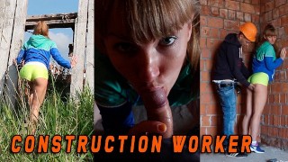 She was caught by a Construction worker when she masturbated - EN SUBTITLES