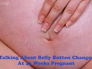 Belly Button Changes At 41 Weeks Pregnant Big Stretched Tummy