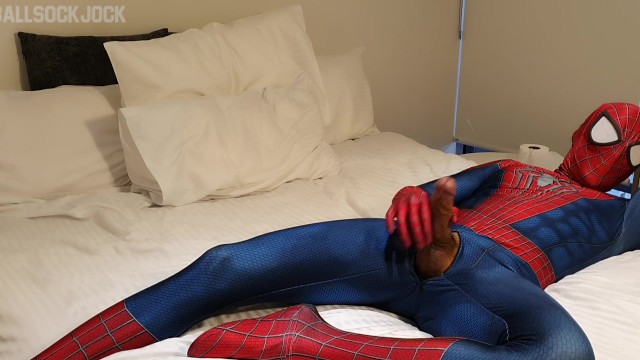 640px x 360px - Hung Horny Spiderman Shoots Massive Web - Pornhub.com